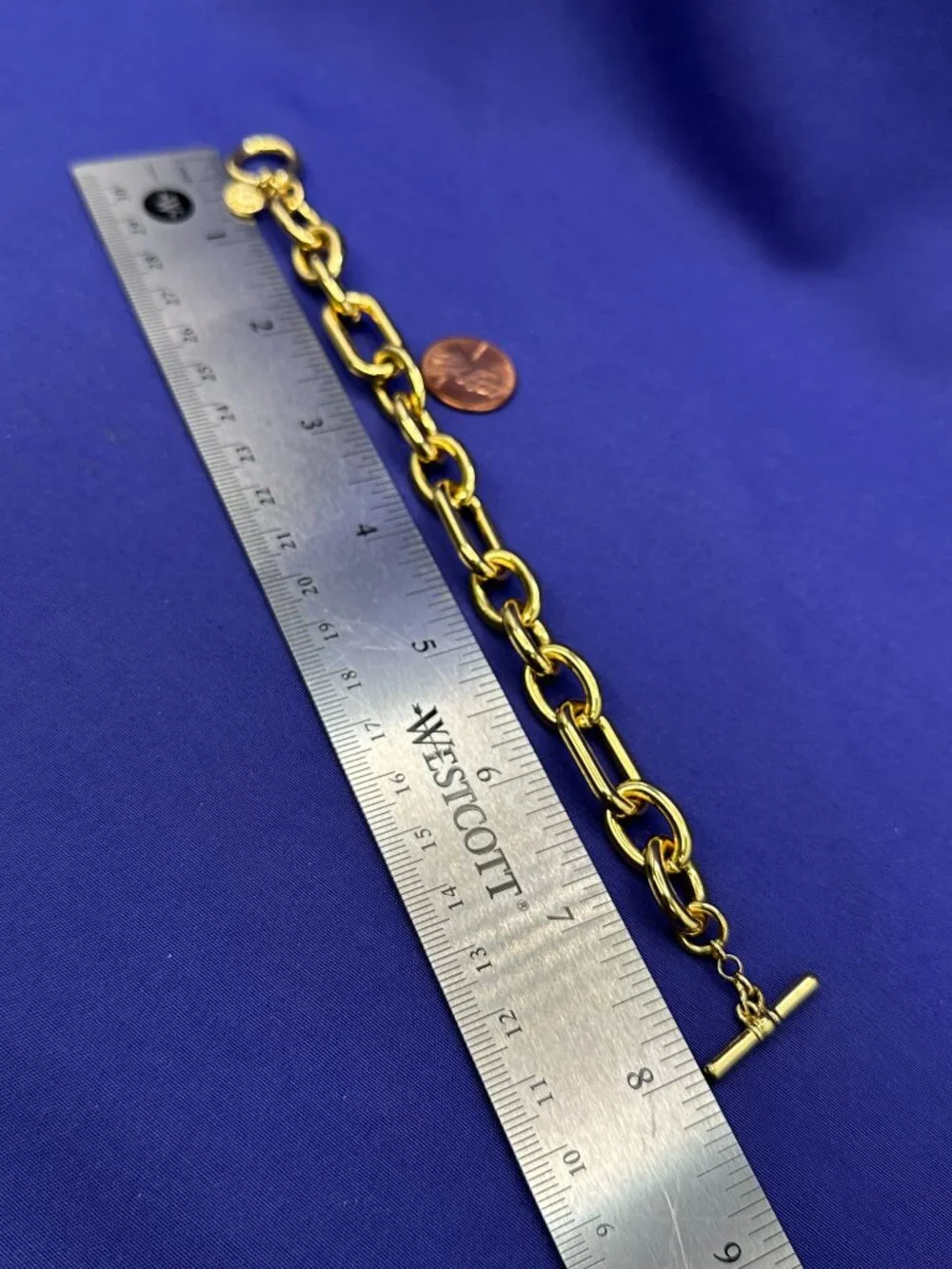 Talbots Gold-Tone Chunky Chain Bracelet - Picture 4 of 9